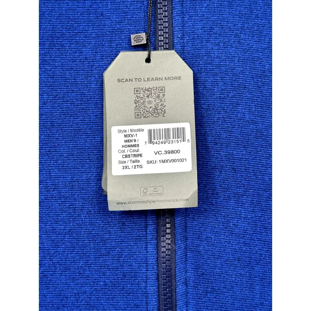 Stormtech‎ Pure Earth Full Zip Vest Blue - Size 2XL - NWT